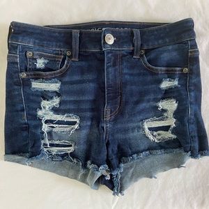 American Eagle Ne(x)t Level High Rise Denim Short Size 4 Blue